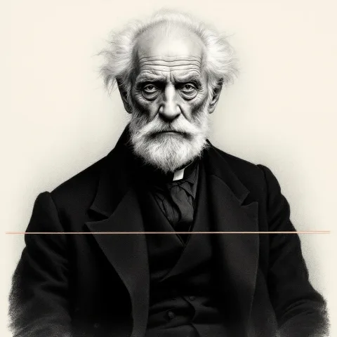 Antoni Gaudí portresi — grafit illüstrasyon